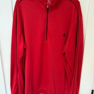 Adidas Red Golf Pullover - 1/4 Zip